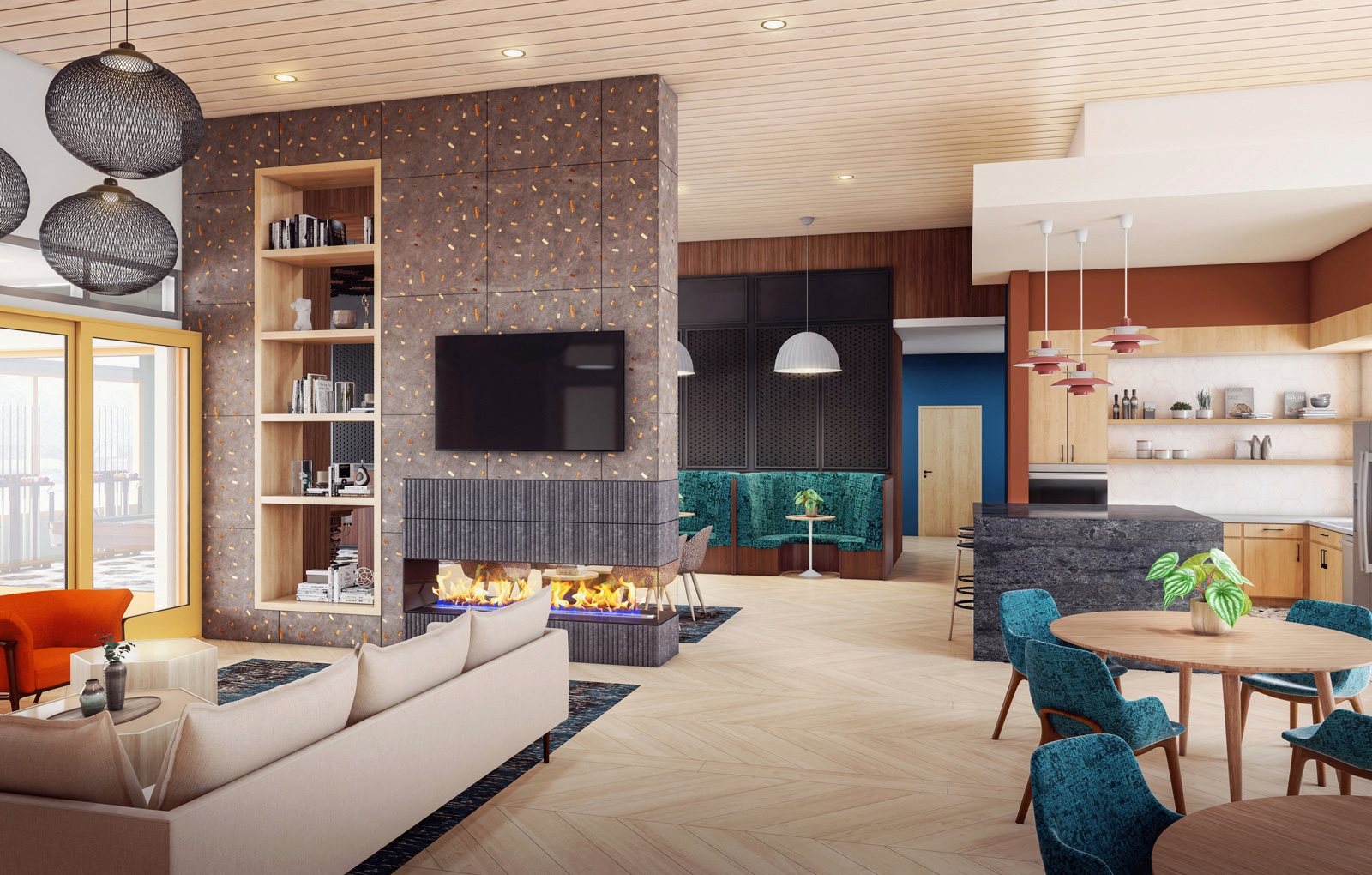 Vista Ridge_Community Room Rendering